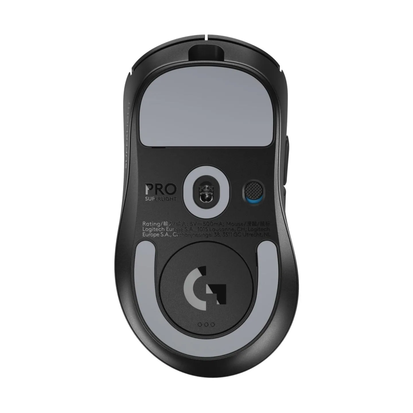 Logitech MOUSE USB WRL PRO X SUPERLIGHT/2DEX BLACK 910-007357 LOGITECH