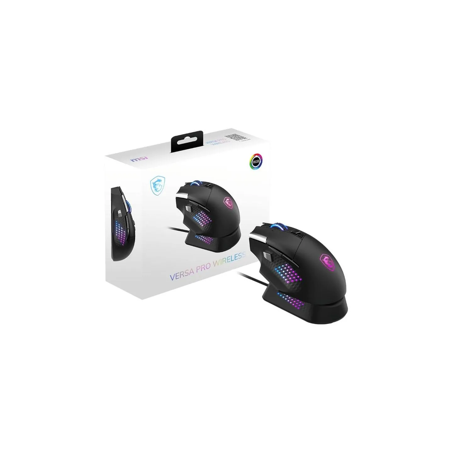 MSI VERSA PRO WIRELESS plus MOUSE DOCK PRO | Wireless | 2.4 GHz, Bluetooth, USB 2.0