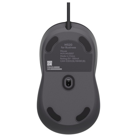 Logitech MOUSE USB OPTICAL M520/GRAPHITE 910-007511 LOGITECH