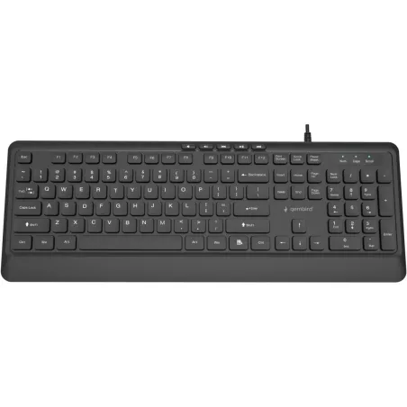 Gembird KEYBOARD MULTIMEDIA USB ENG/BLACK KB-MCH-05 GEMBIRD