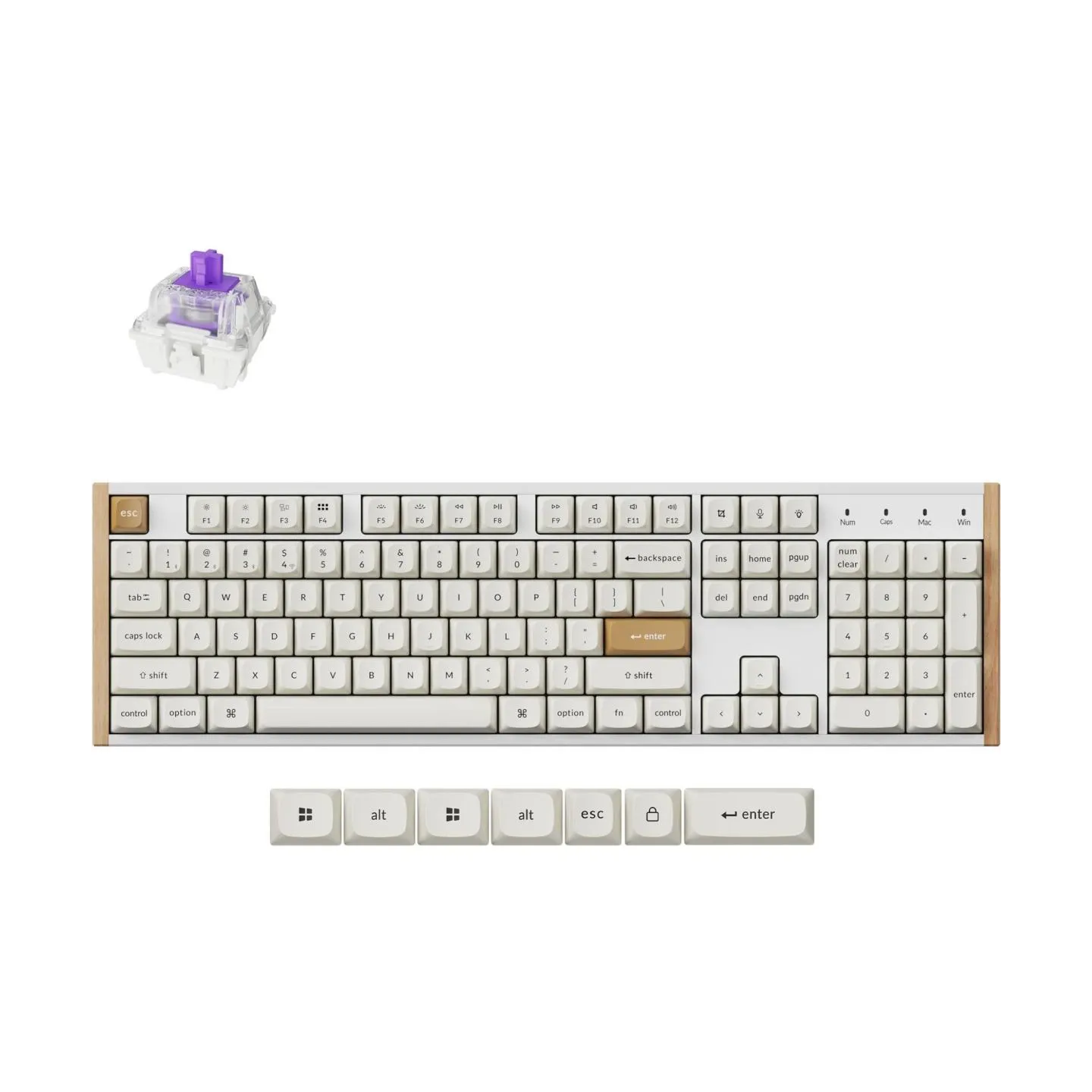 Keychron KEYBOARD WRL K10 HE SPECIAL ED/WHITE K10H-Q1 KEYCHRON