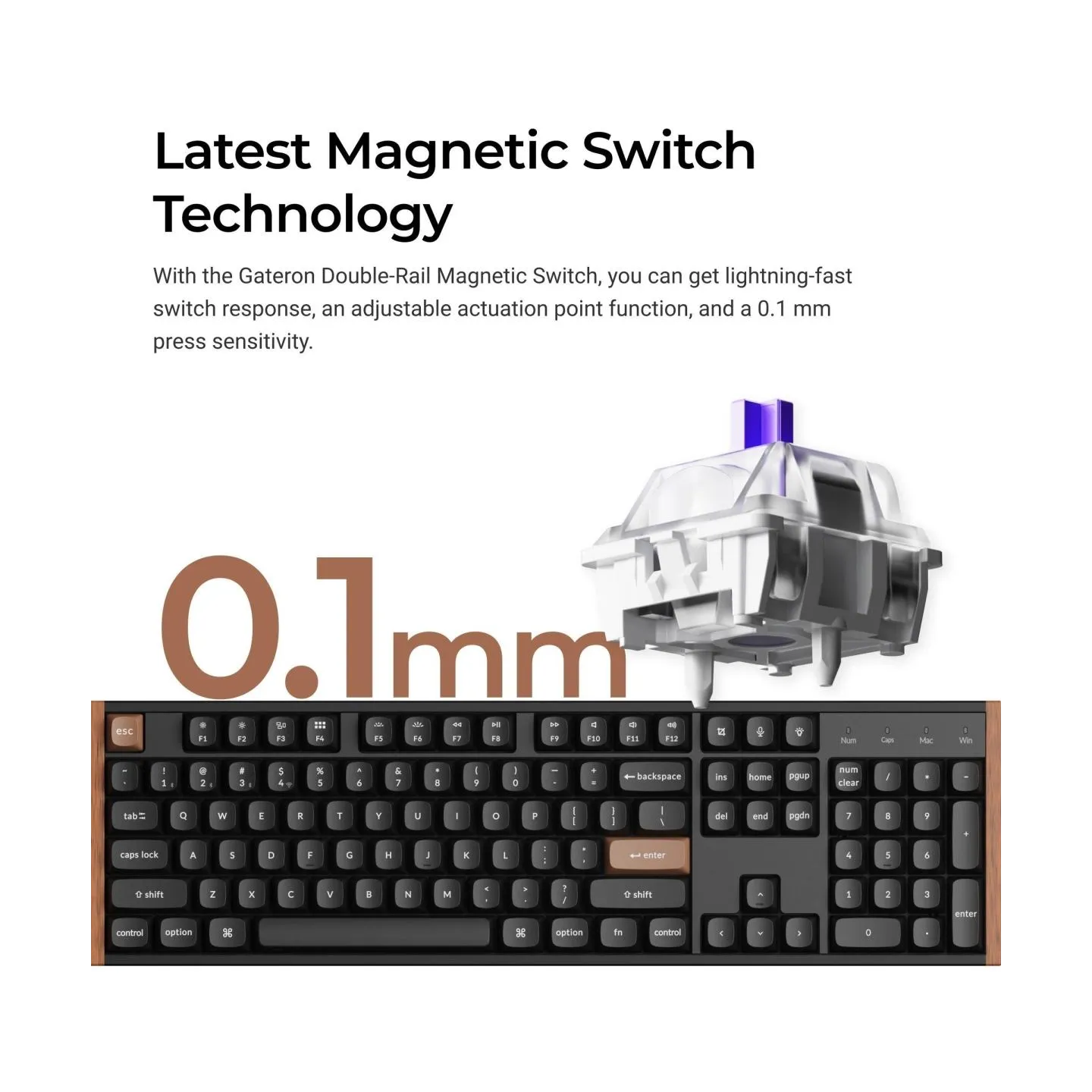 Keychron KEYBOARD WRL K10 HE SPECIAL ED/WHITE K10H-Q1 KEYCHRON