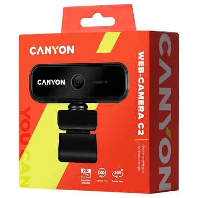 Canyon webcam C2 HD 720P Black
