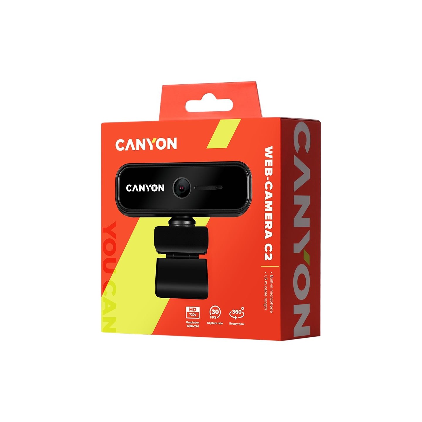 Canyon webcam C2 HD 720P Black