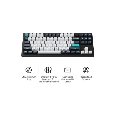 Keychron KEYBOARD WRL Q3 MAX RGB/CARBON BLACK Q3M-M4 KEYCHRON