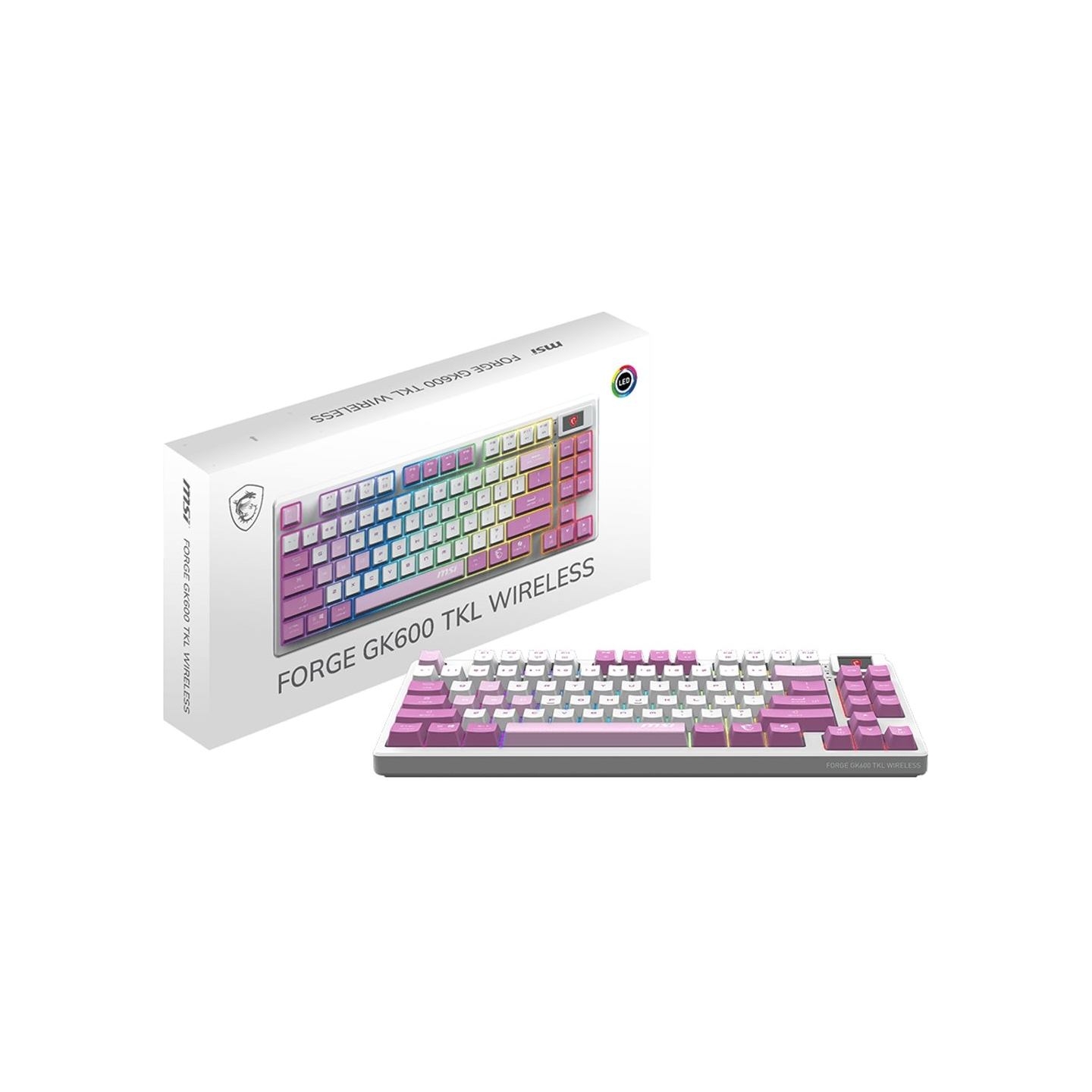 MSI KEYBOARD GAMING VIOLET US/FORGE GK600 TKL W VIOLET MSI