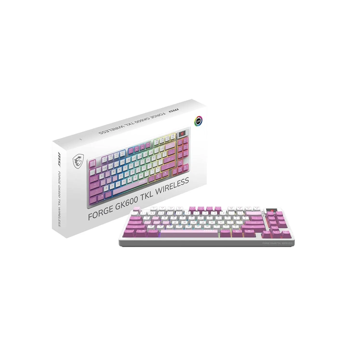 MSI KEYBOARD GAMING VIOLET US/FORGE GK600 TKL W VIOLET MSI