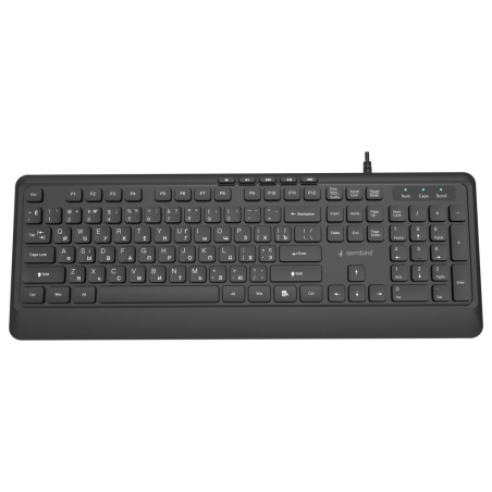 Gembird KEYBOARD MULTIMEDIA USB CYRILL/BLACK KB-MCH-05-CYRL GEMBIRD