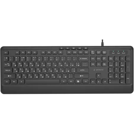 Gembird KEYBOARD MULTIMEDIA USB CYRILL/BLACK KB-MCH-05-CYRL GEMBIRD