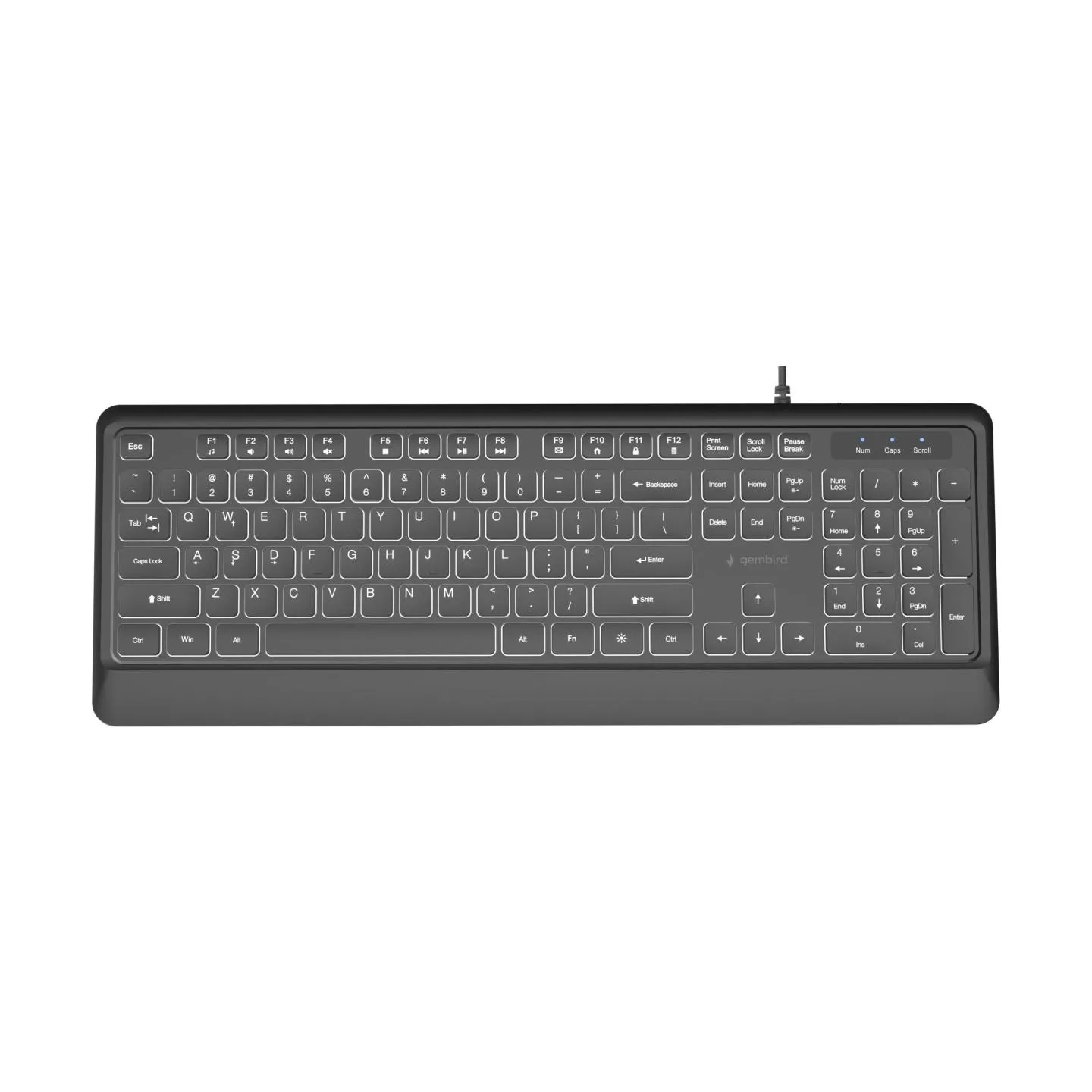 Gembird KEYBOARD MULTIMEDIA USB ENG/BLACK KB-UML-04 GEMBIRD
