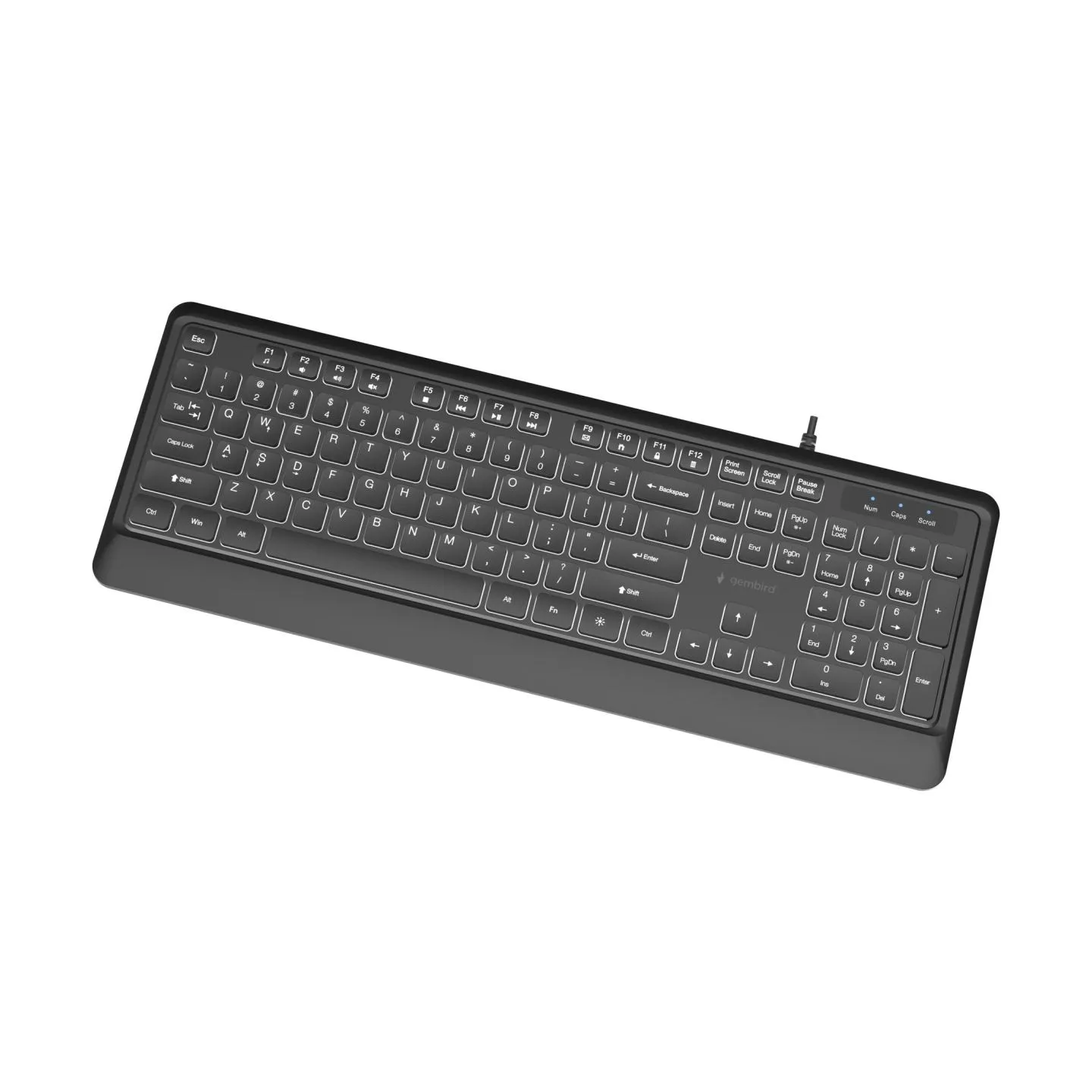 Gembird KEYBOARD MULTIMEDIA USB ENG/BLACK KB-UML-04 GEMBIRD
