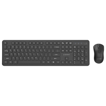 Gembird KEYBOARD +MOUSE WRL ENG/BK KBS-WPS-01 GEMBIRD