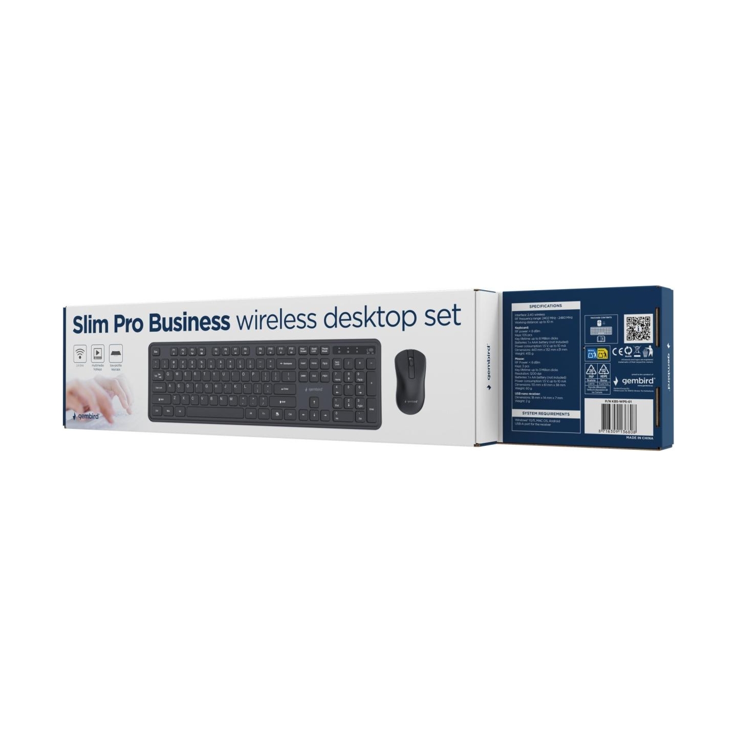 Gembird Slim Pro Business wireless desk