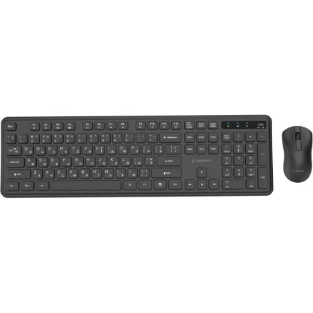 Gembird KEYBOARD +MOUSE WRL CYRILLIC/BK KBS-WPS-01-CYRL GEMBIRD
