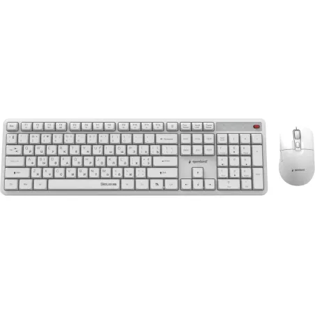 Gembird KEYBOARD +MOUSE WRL CYRILLIC/WHT KBS-WMS-01-W-CYRL GEMBIRD