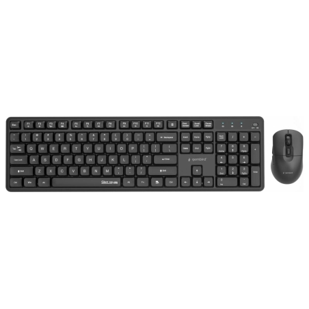 Gembird KEYBOARD +MOUSE WRL ENG/BLACK KBS-WMS-01 GEMBIRD