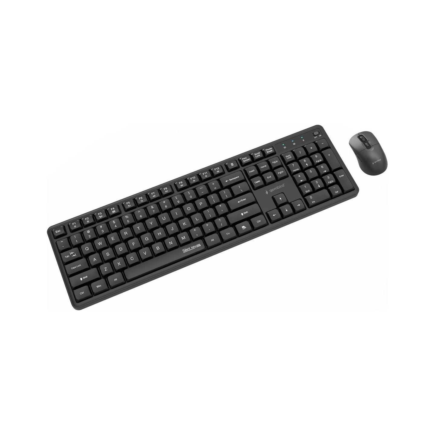 Gembird KEYBOARD +MOUSE WRL ENG/BLACK KBS-WMS-01 GEMBIRD