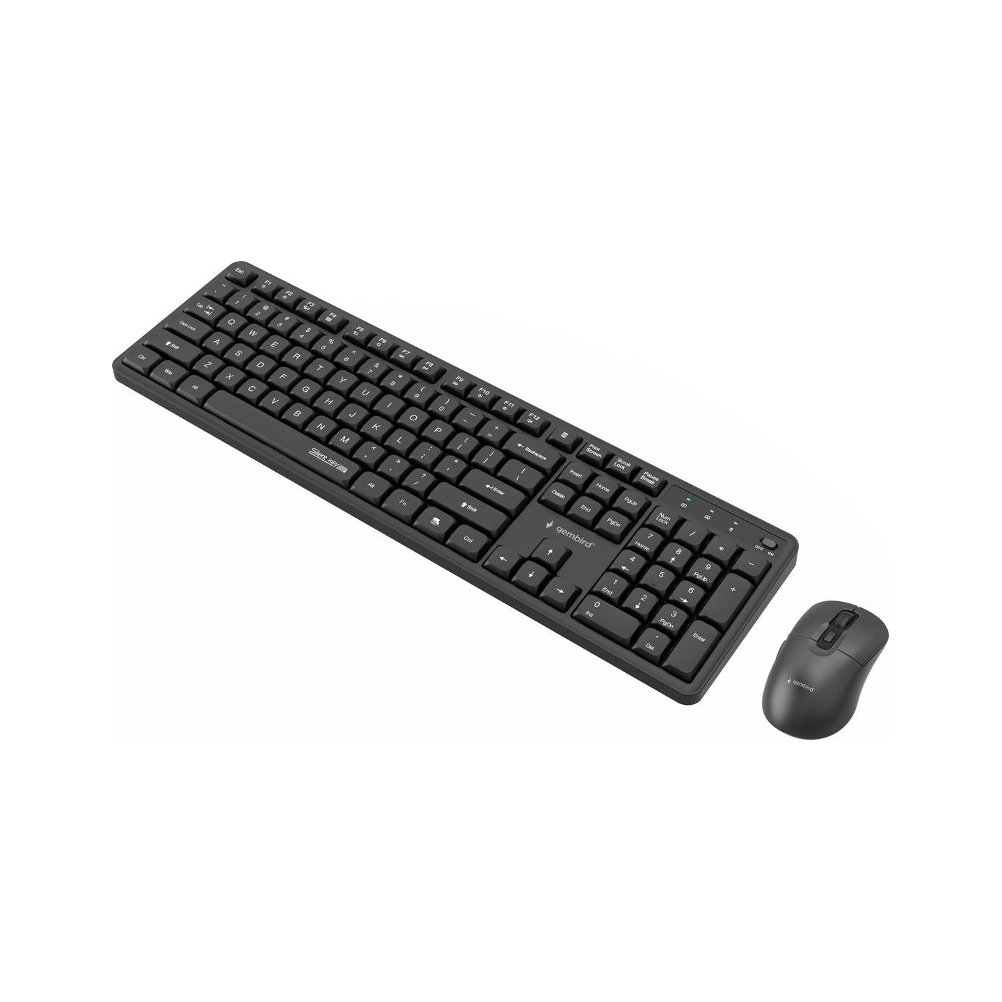 Gembird KEYBOARD +MOUSE WRL ENG/BLACK KBS-WMS-01 GEMBIRD