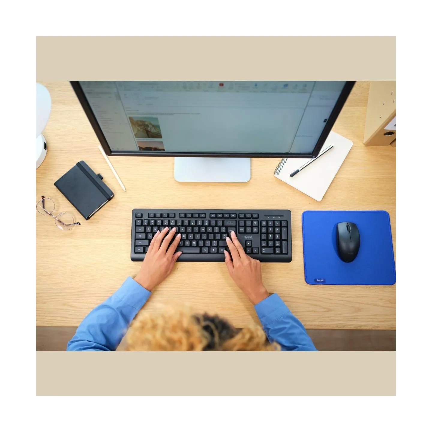 Trust KEYBOARD +MOUSE WRL PRIMO SET/ENG 25347 TRUST