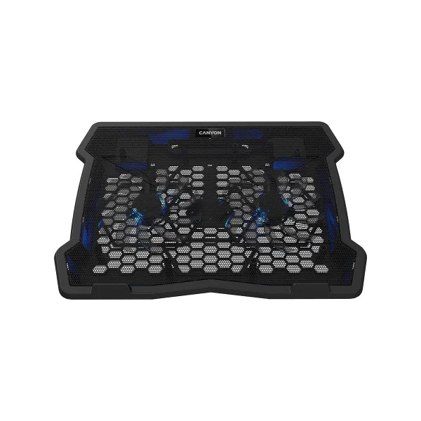 Canyon NS03, Cooling stand dual-fan with 2x2.0 USB hub, support up to 10”-15.6” laptop, ABS plastic and iron, Fans dimension:125