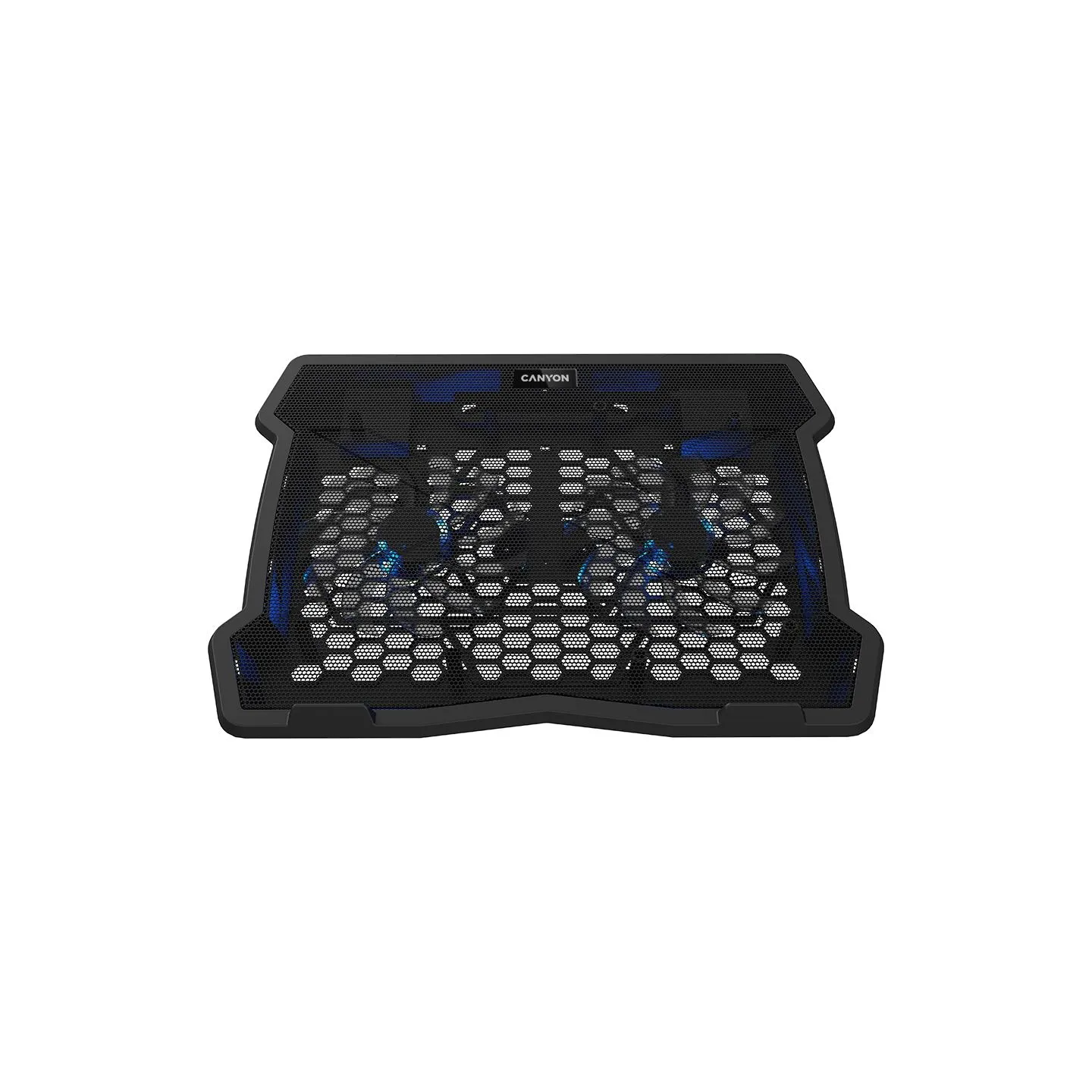 Canyon NS03, Cooling stand dual-fan with 2x2.0 USB hub, support up to 10”-15.6” laptop, ABS plastic and iron, Fans dimension:125