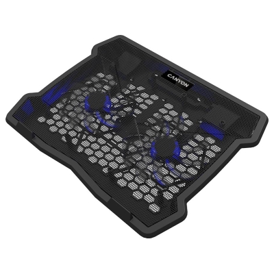 Canyon NS03, Cooling stand dual-fan with 2x2.0 USB hub, support up to 10”-15.6” laptop, ABS plastic and iron, Fans dimension:125