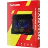 Canyon NS03, Cooling stand dual-fan with 2x2.0 USB hub, support up to 10”-15.6” laptop, ABS plastic and iron, Fans dimension:125