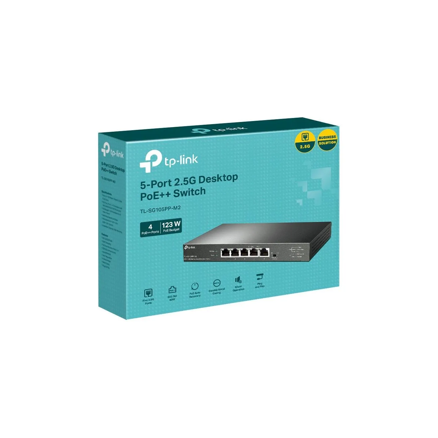 Tp-Link Switch|TP-LINK|TL-SG105PP-M2|Desktop/pedestal|5x2.5GbE|TL-SG105PP-M2