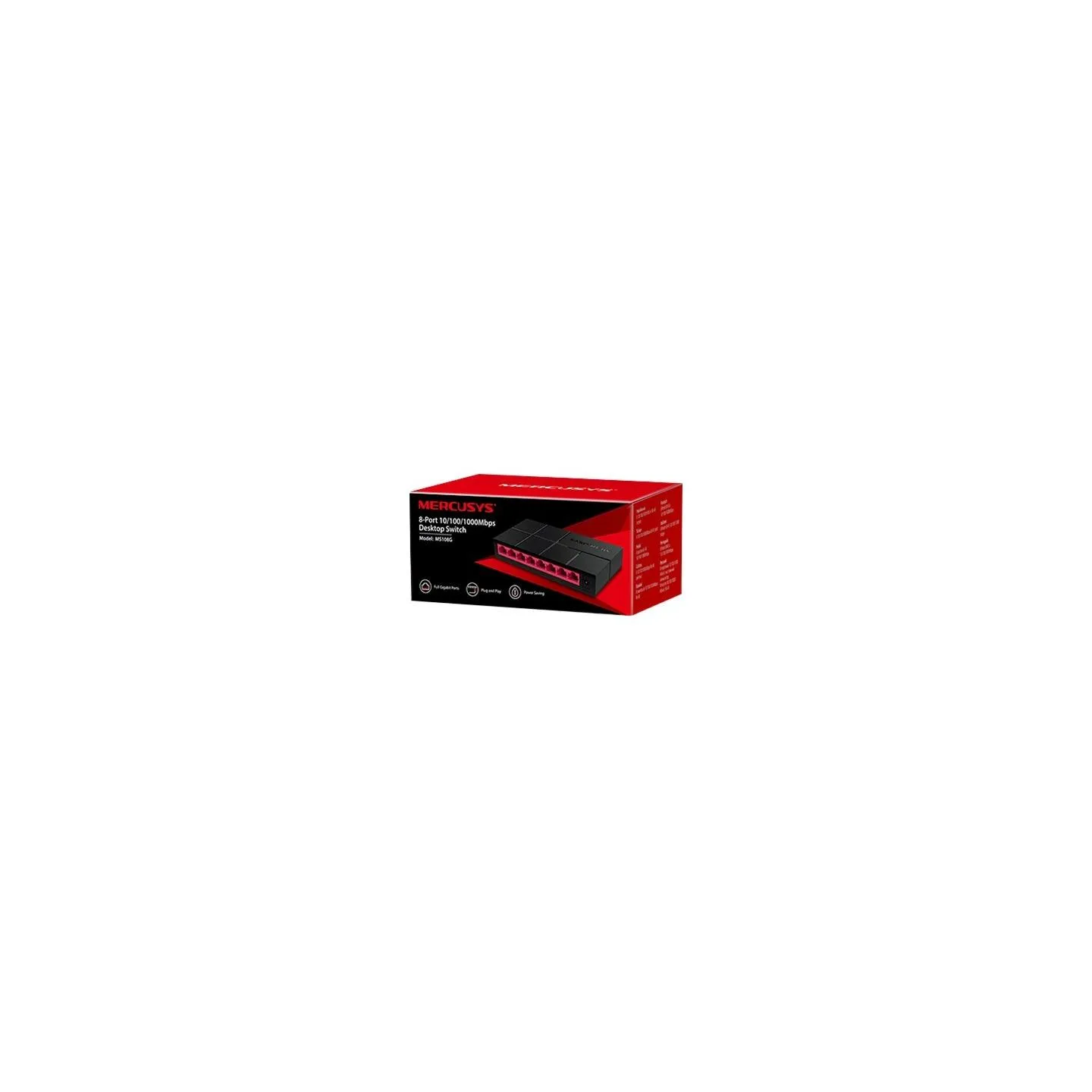 Mercusys | Switch | MS108G | Unmanaged | Desktop | Power supply type External